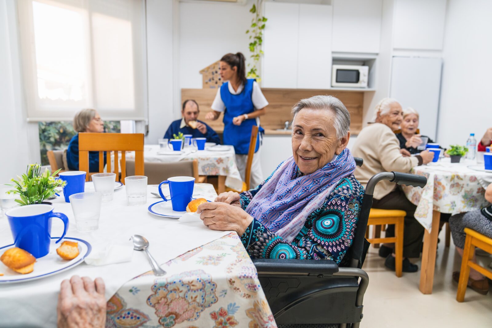 Assisted Living residents at the dining table
